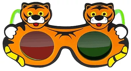 Good-Lite Tiger Anaglyph Glasses - M-718848-3961 | Each