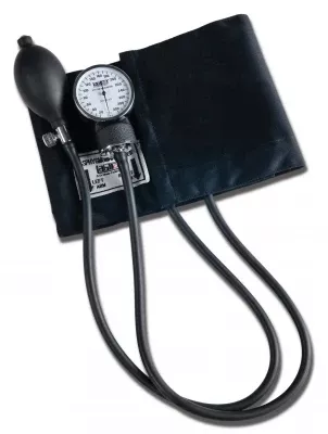 Graham-Field Aneroid Sphygmomanometer with Cuff Patricia 2-Tube Pocket Size Hand Held Adult Large Cuff - M-246552-1617 | Each