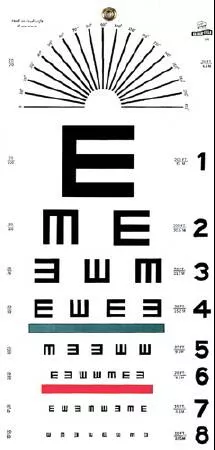 Graham-Field Eye Chart 20 Foot Measurement Acuity Test - M-481676-3581 | Each