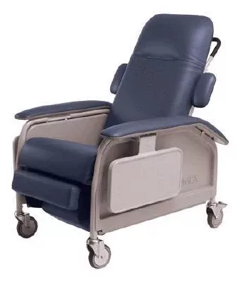 Graham-Field Infinite Position Recliner Lumex Blue Ridge Vinyl Upholstered Four Swivel Casters - M-498075-2966 | Each