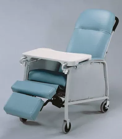 Graham-Field Multi-Position Recliner Lumex Blue Ridge Vinyl Upholstered Two 4 Inch Swivel Casters and Two 4 Inch Fixed Front Wheels - M-411586-2340 | Each