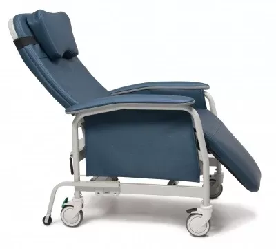 Graham-Field Wide Recliner Deluxe Preferred Care Dolce Jet 5 Inch, Swivel Casters, Three Locking Caster, Locking Tab on Right Rear Caster - M-1015678-2300 | Each