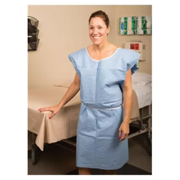 Graham Medical Gown Exam 30 in x 45 in Blue 25/Ca