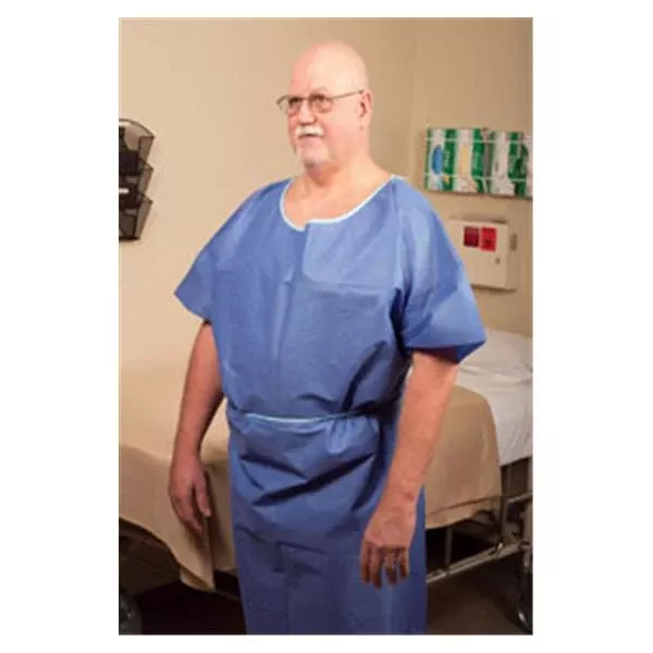 Graham Medical Gown Exam 36 in x 48 in Blue 50/Ca