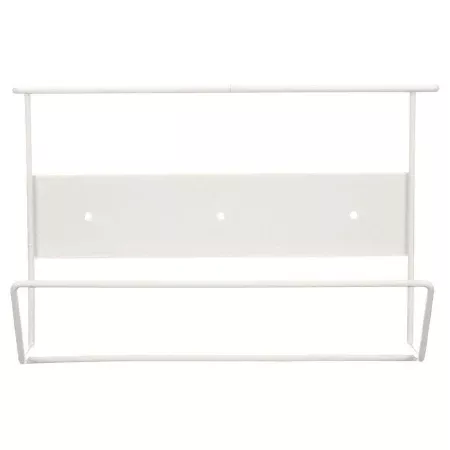 Grainger Glove Box Holder Wall or Counter Mounted 1-Box Capacity White 3-1/2 X 7-1/4 X 11 Inch Coated Wire - M-868524-3478 | Each