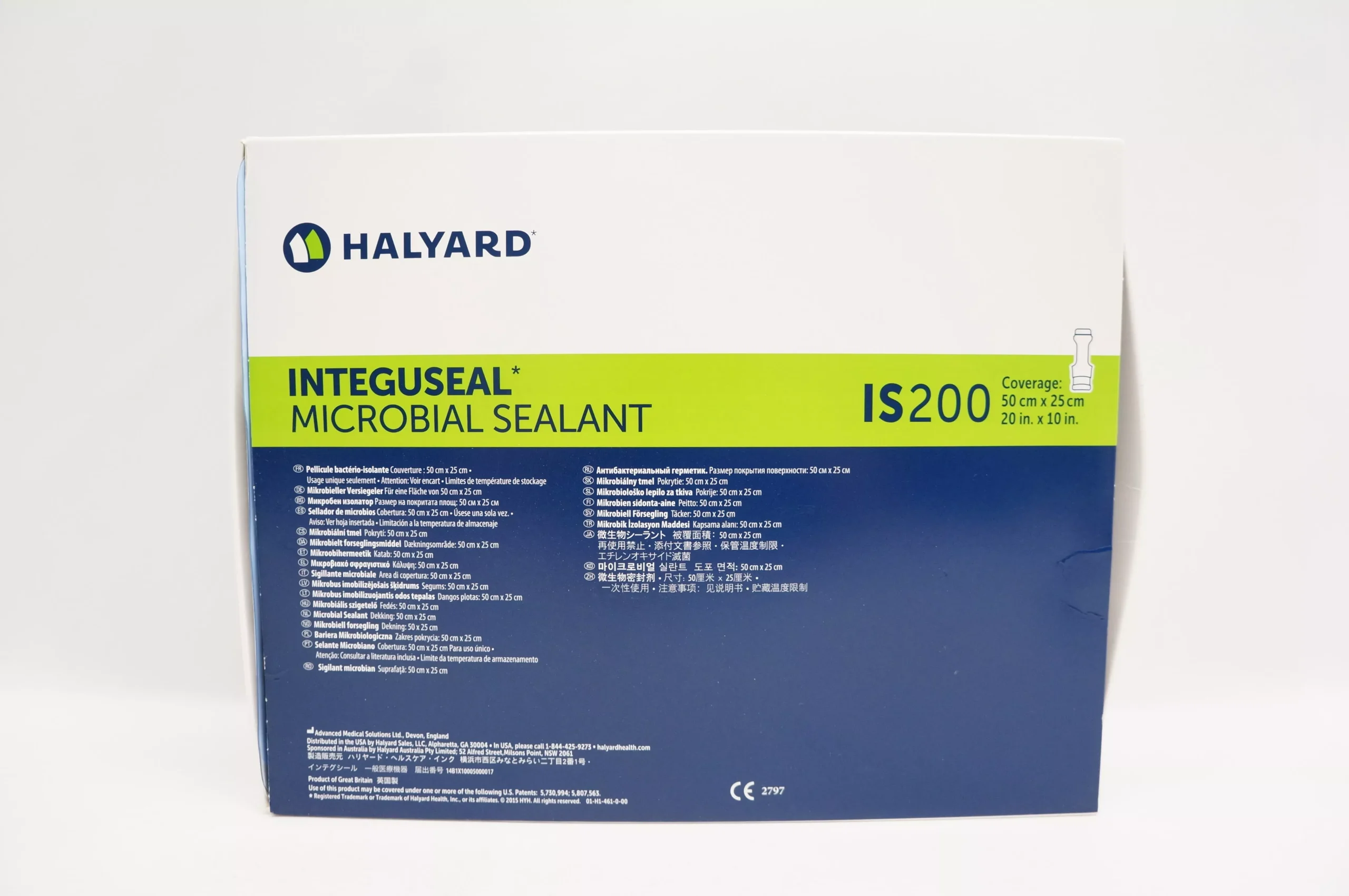 Halyard 33737 IS200 Integuseal Microbial Sealant 20inch x 10inch - Box of 10 (x)