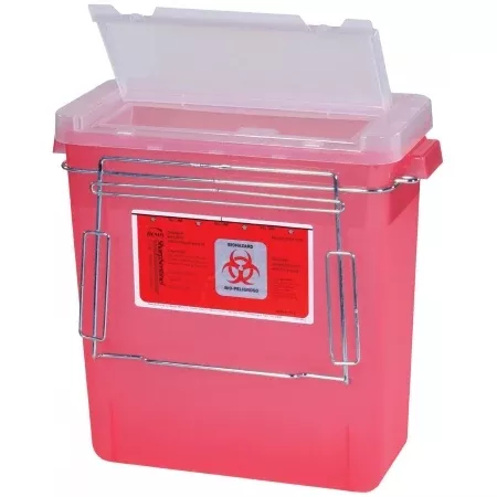 Harloff Replacement Sharps Container with Bracket V-Series Bemis V-Series Carts - M-811703-1780 | Each
