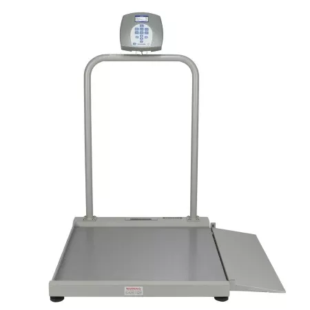 Health O Meter Wheelchair Scale Health O Meter Digital LCD Display 1000 lbs. / 474 kg Capacity Gray AC Adapter / Battery Operated - M-1119461-1461 | Each