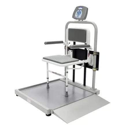 Health O Meter Wheelchair Scale Health O Meter Digital LCD Display 454 kg Capacity Gray AC Adapter / Battery Operated - M-1119442-3313 | Each