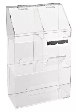 Heathrow Scientific LLC Workstation Storage Bin Clearly Safe 5-2/5 X 10--1/2 X 17-1/3 Inch, Clear For Holding and Storage of Lab Disposables - M-1179437-2346 | Each
