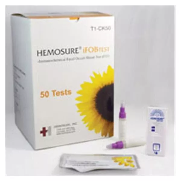 Hemosure Hemosure iFOB: FOB Test Kit CLIA Wvd 50ct 50/Bx