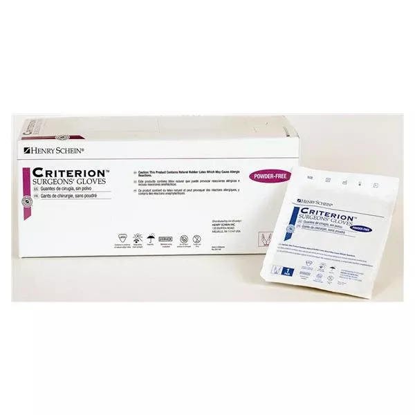 Henry ScheinGloves Surgical Criterion PF Ltx 7.5 Strl Natural 50Pr/Bx, 4 BX/CA (5700639)