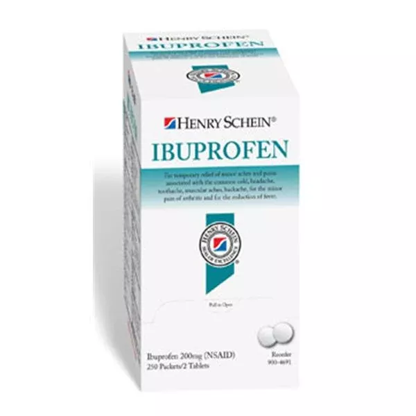 Henry ScheinIbuprofen 200mg Tablets Pouch 250x2/Bx, 12 BX/CA (5700177)