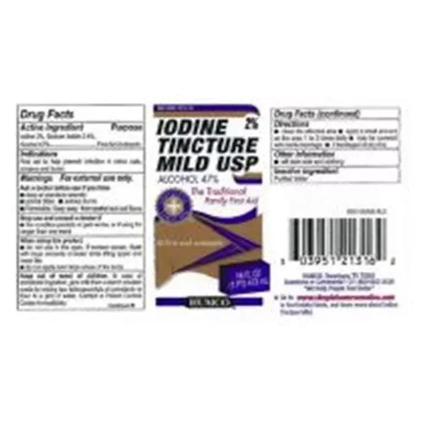 Humco Holding Group Iodine Tincture Antiseptic 16oz 16oz/Bt