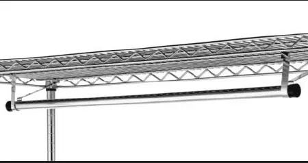 Intermetro Industries Garment Hanger Tube Silver - M-672486-1819 | Each