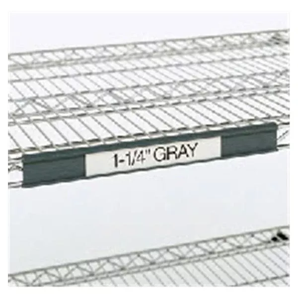 Intermetro Industries Holder Label Super Erecta 3x1-1/4" Gray Plastic For Shelving EA
