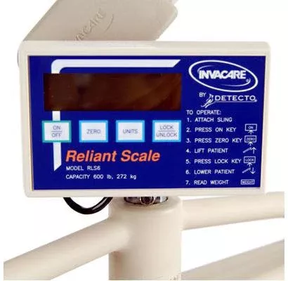 Invacare Lift Scale Reliant Digital LCD Display 600 lbs. Capacity Battery Operated - M-476404-1120 | Each