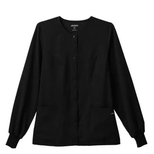 Jockey (TM) Scrubs Jacket Scrub Aurora Womens Black Medium Ea