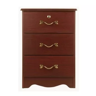 Kwalu Bedside Cabinet Tempe Collection, TEBS30 Model Golden Ebony 19 X 21 X 30 Inch 3 Drawers - M-761108-4190 | Each