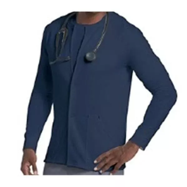 Landau UniformsJacket Scrub 60% Cotton / 40% Polyester Unisex Navy XL 2Pckt Ea