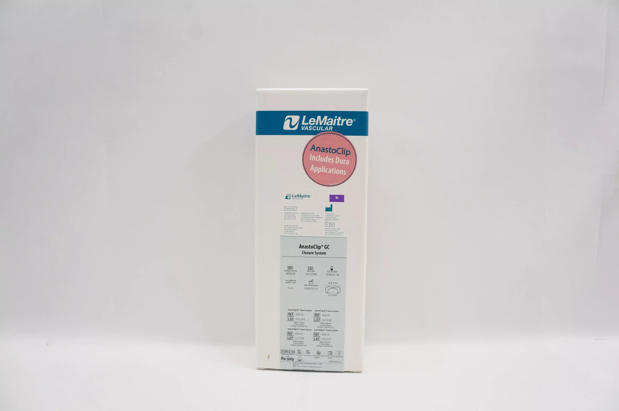 LeMaitre 4008-08 AnastoClip GC Closure System XL