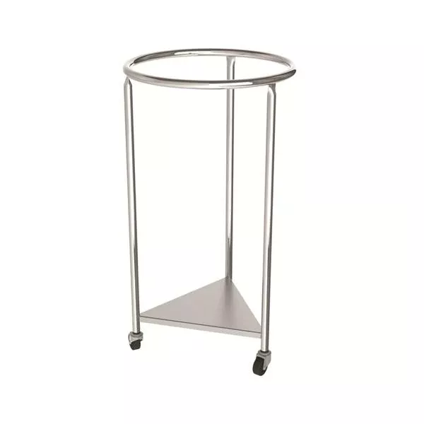 Mac Medical Hamper Linen Stainless Steel Round 18x35" Silver Ea (LH-2000)