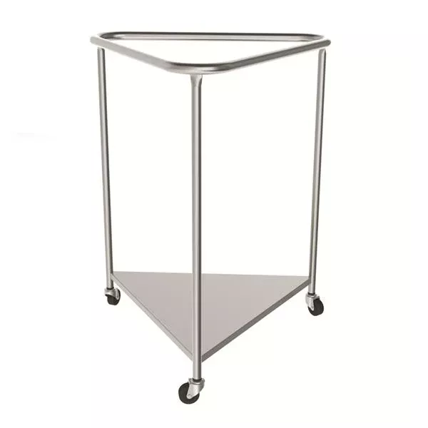 Mac Medical Hamper Linen Stainless Steel Triangular 35x78-5/8" Silver Ea (LH-1001)
