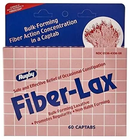 Major-Rugby Pharmaceuticals Fiber-Lax Tablets 500mg 60/Bt