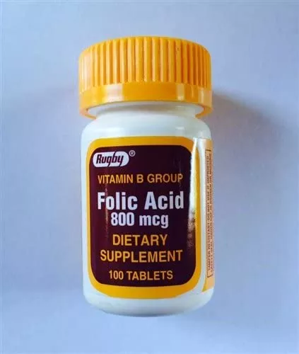 Major-Rugby Pharmaceuticals Folic Acid Tablets Bottle 800mcg 100/Bt