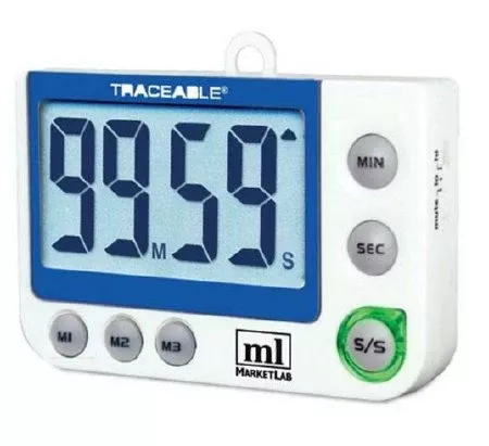 Market Lab Inc Electronic Alarm Timer Large Digit Traceable LED Display - M-994963-1050 | Each