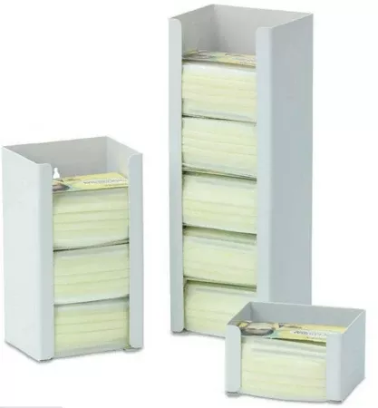 Market Lab Inc PPE Dispenser Surface Mount 1-Box Capacity White 8W x 6.25D x 4.75H Inch ABS Plastic - M-903811-1349 | Each