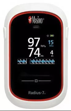 Masimo Corporation Pulse Co-Oximeter Radius-7 Battery Operated Audible and Visible Alarm - M-1061828-3459 | Each