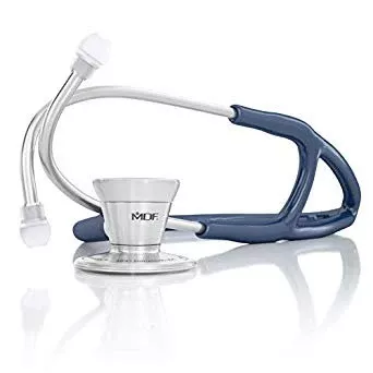 MDF Instruments Direct Classic Stethoscope Blue 2-Tube Double-Sided Chestpiece - M-905371-4618 | Each