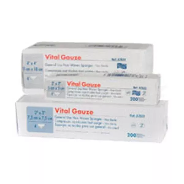 Medicom Gauze Multi-Purpose Vital Cotton 3x3" 4 Ply NS LF 4000/Ca