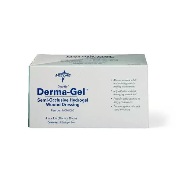 Medline IndustriesDressing Derma-Gel Glycerin Gel 4x4" 100/Ca