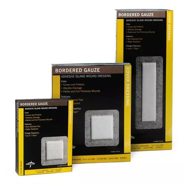 Medline IndustriesGauze Pad Cotton 6x6" Pad Sterile LF 15/Bx, 10 BX/CA (MSC3266)