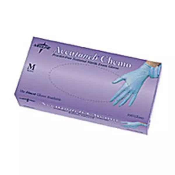 Medline IndustriesGloves Exam Accutouch Chemo Chm Aprvd PF Ntrl LF XL Blu 100/Bx, 10 BX/CA (MDS192087)
