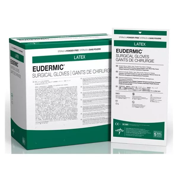 Medline IndustriesGloves Surgical Eudermic PF Ltx 12 in 7.5 Strl Brown 200/Ca