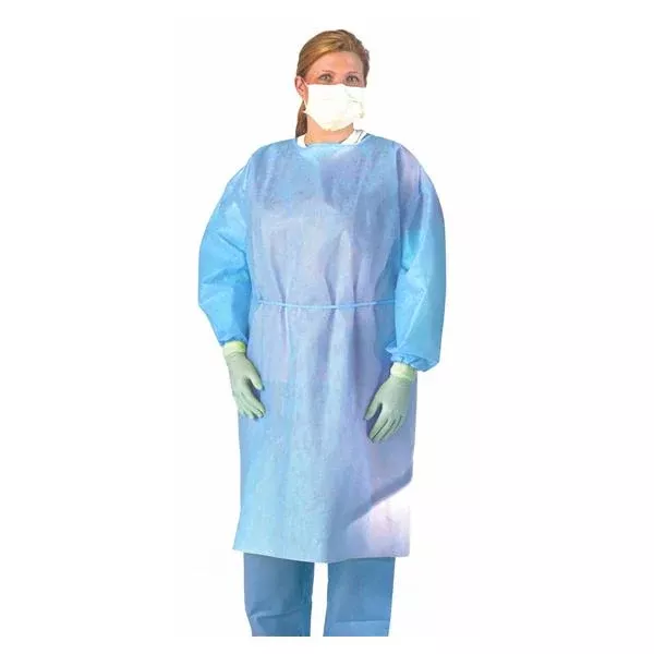 Medline IndustriesGown Isolation X-Large Blue Elastic Cuff 100/Ca (NON27SMS3XL)
