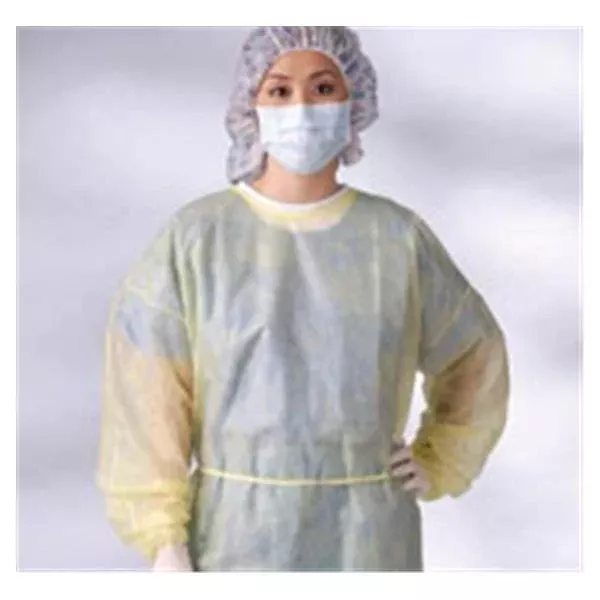 Medline IndustriesGown Isolation X-Large Yellow 50/Ca (CRI4001)