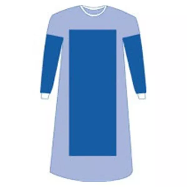 Medline IndustriesGown Surg Eclipse Lg/XLng Blu Poly Rnfrc AAMI L4 Strl LF 28/Ca