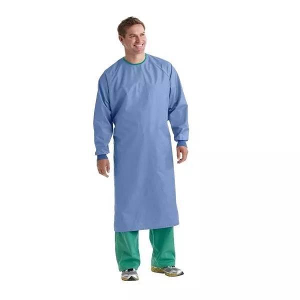 Medline IndustriesGown Surgical Blockade AngelStat XL Ceil Blue NS LF 12/Ca