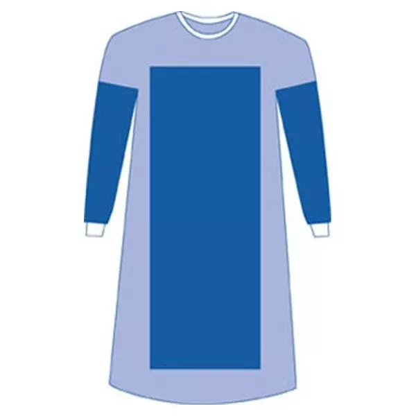 Medline IndustriesGown Surgical Eclipse 2XL Blue Poly Rnfrc AAMI L4 Strl LF 18/Ca