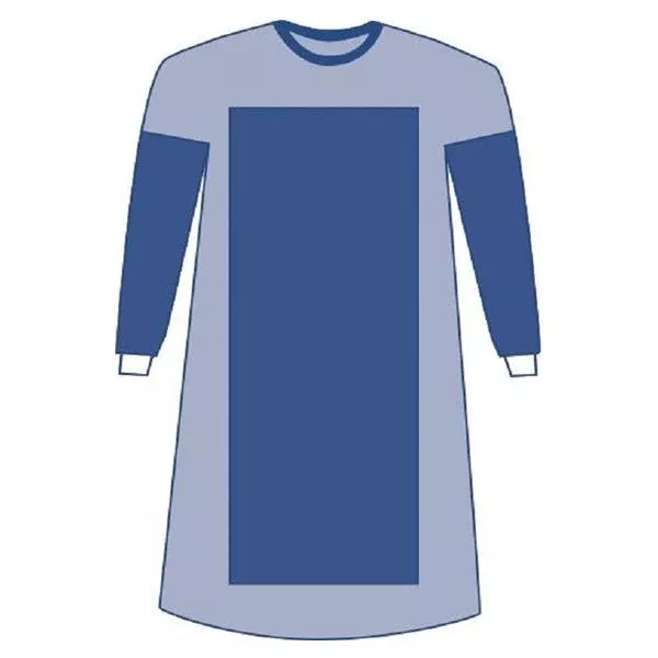 Medline IndustriesGown Surgical Sirus 2XL Blue Poly Rnfrc AAMI L4 Strl LF 18/Ca