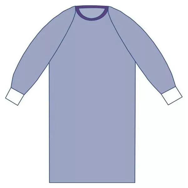 Medline IndustriesGown Surgical Sirus Large Blue NRnfrcd AAMI Level 3 Strl LF 32/Ca