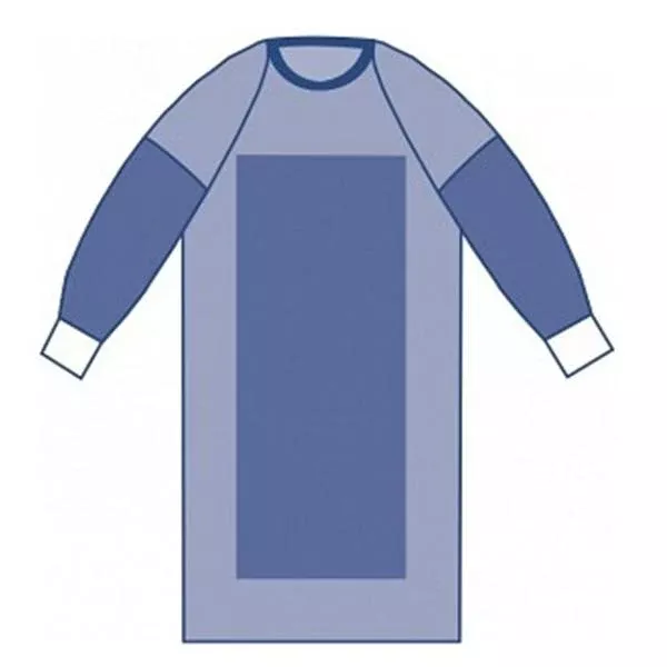 Medline IndustriesGown Surgical Sirus XL Blue Poly Rnfrc AAMI Level 4 Strl LF 30/Ca
