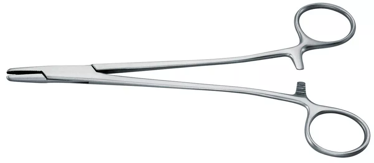 Medline IndustriesHolder Needle Heaney 8-1/4" Serrated Jaw Curved Ea