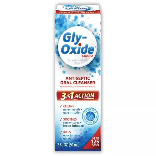 Medtech Products Gly-Oxide Mouth Rinse 2 oz Mint Alcohol Free Ea, 24 BT/CA (42037104761)