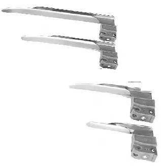 Mercury Medical Laryngoscope Blade GreenLine Miller Type Size 3 Medium Adult - M-549304-1654 | Box of 20