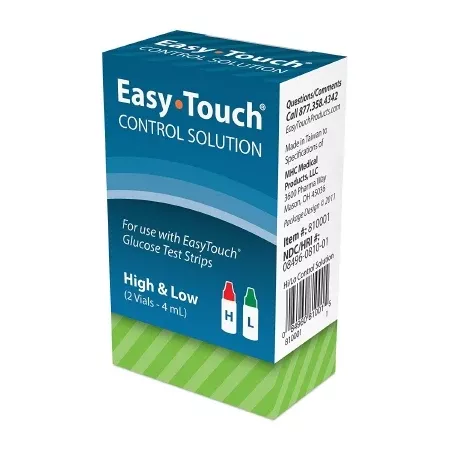 MHC Medical Blood Glucose Control Solution Blood Glucose Testing 4 mL Level 1 - M-1089206-4519 | Case of 24